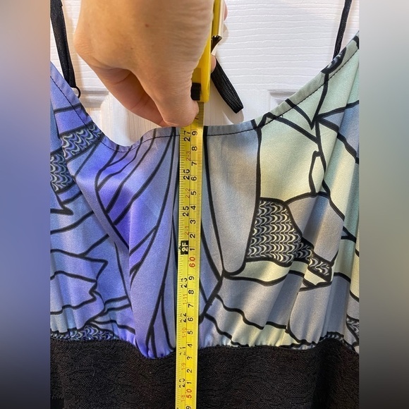 Free People Mini Dress Fitted Bodice Skirt Adjustable Straps Women's Size M - Picture 6 of 9